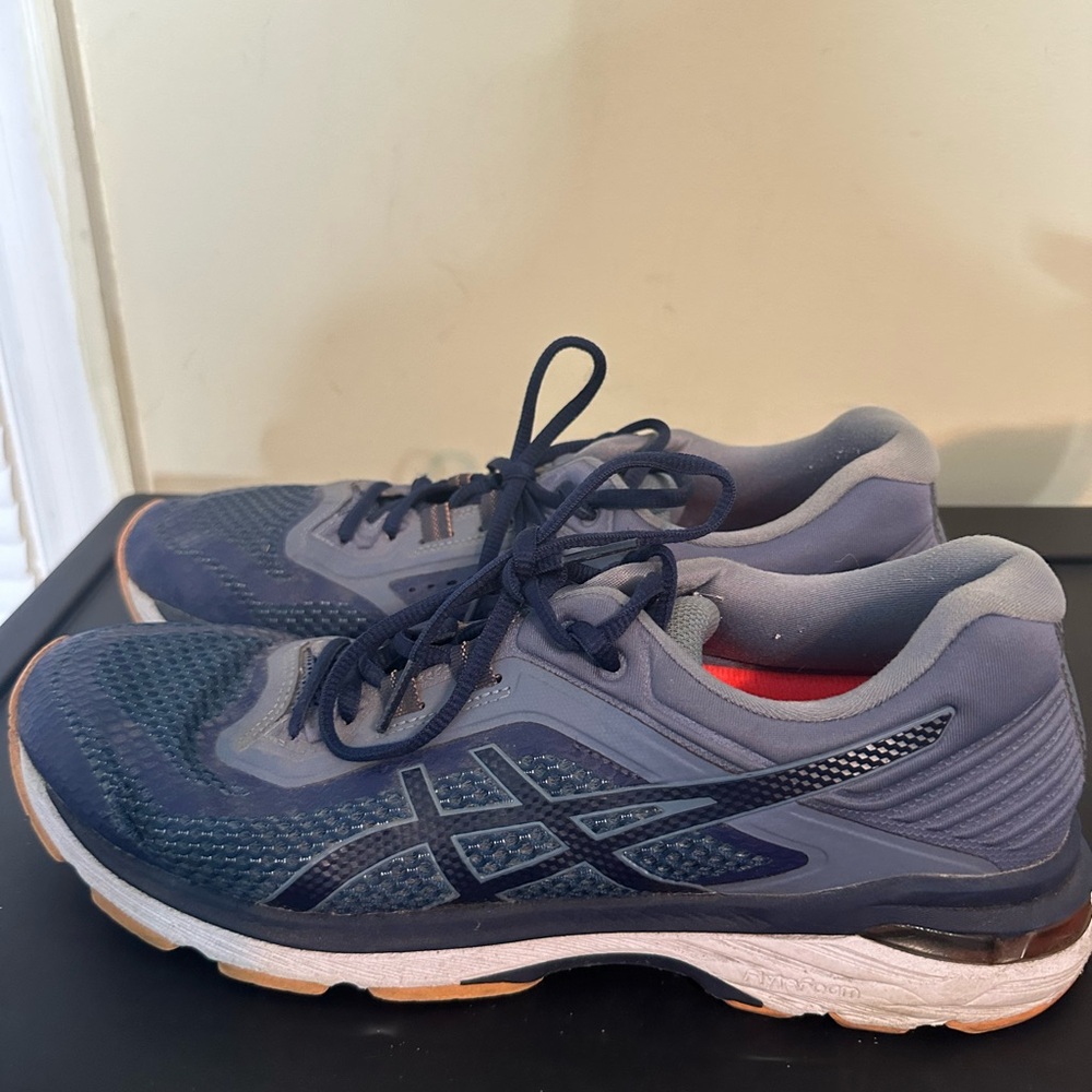 Asics Womens T855N GT-2000 6 Blue Running Training Shoes Sneakers Size 12